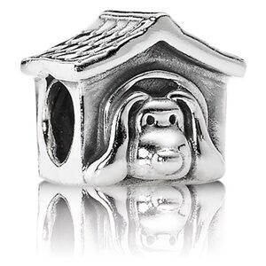 Retired Pandora doghouse charm
